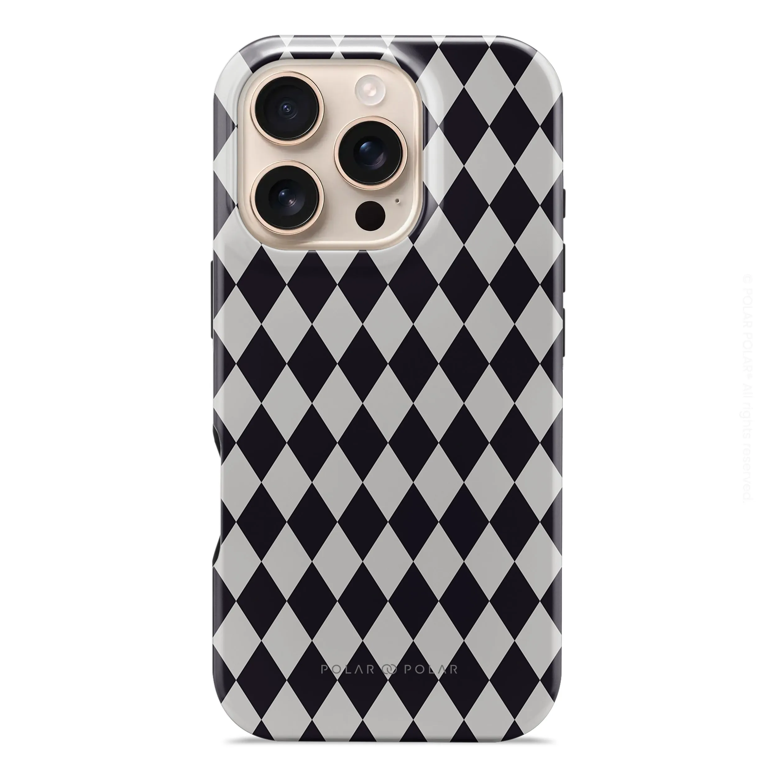 Diamond Black Checker - iPhone 16 Pro Case
