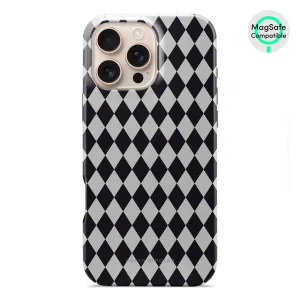 Diamond Black Checker - iPhone 16 Pro Max Case