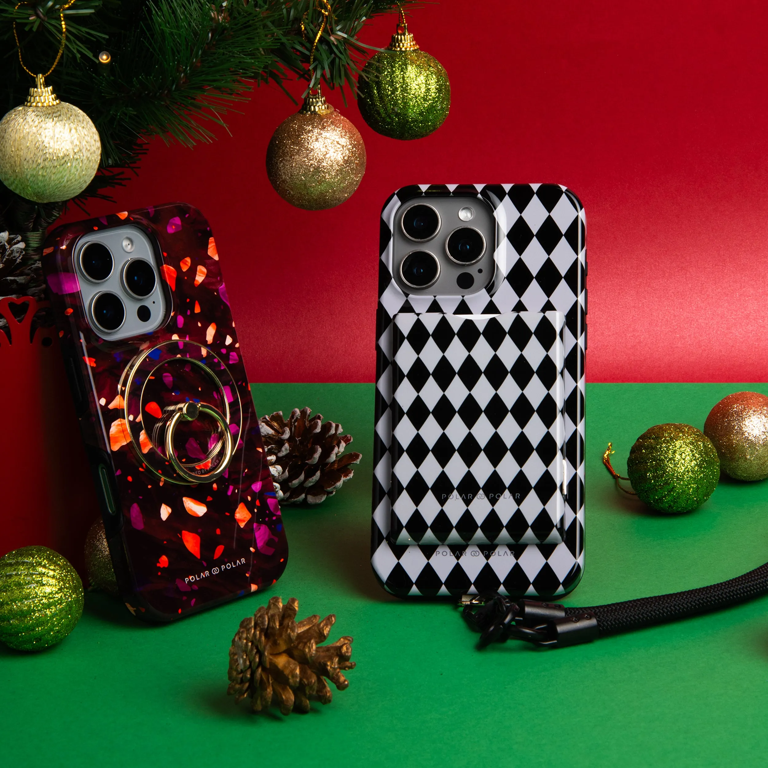 Diamond Black Checker - iPhone 16 Pro Max Case
