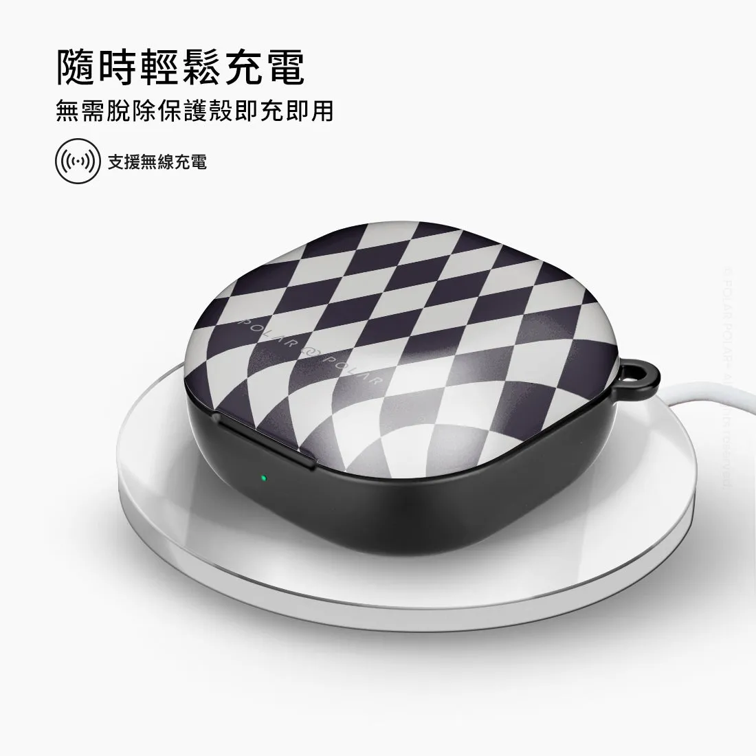 Diamond Black Checker | Samsung Galaxy Buds Live Case