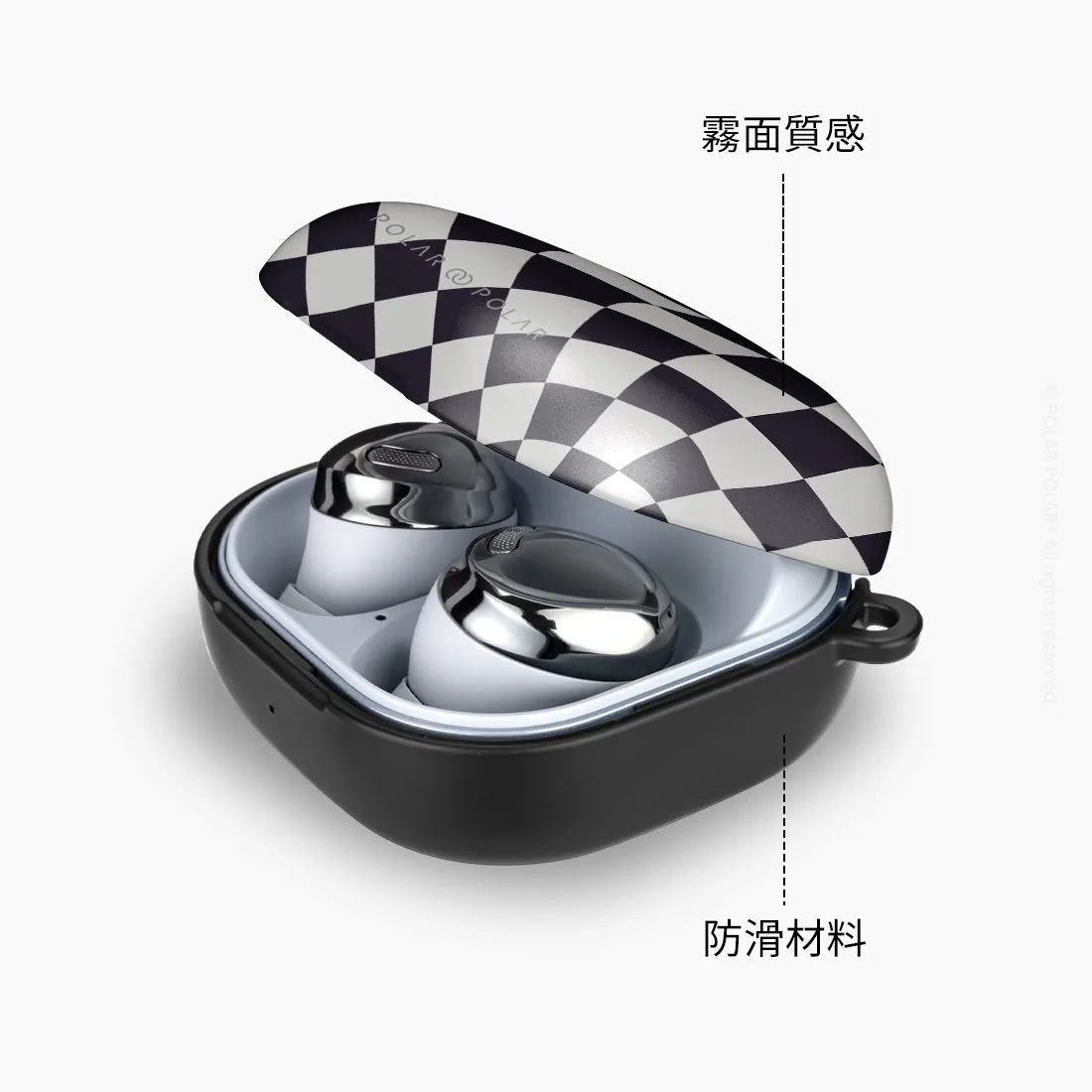 Diamond Black Checker | Samsung Galaxy Buds Live Case