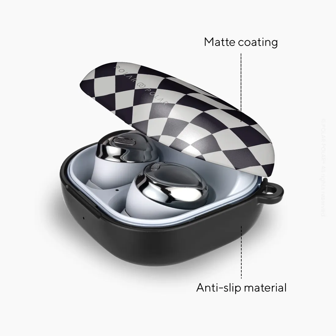 Diamond Black Checker | Samsung Galaxy Buds2 Pro Case