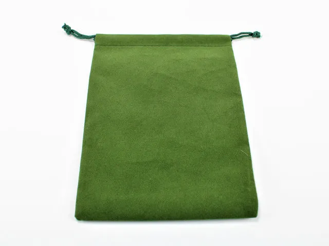 Dice Bag Suedecloth Large Green