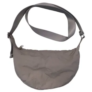 Divided Grey Canvas Crossbody Bag