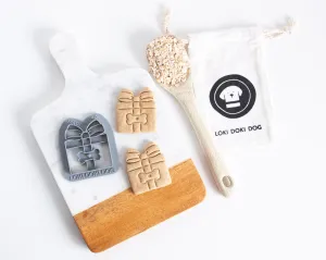 Dog Present Shaped Box Cookie Cutter