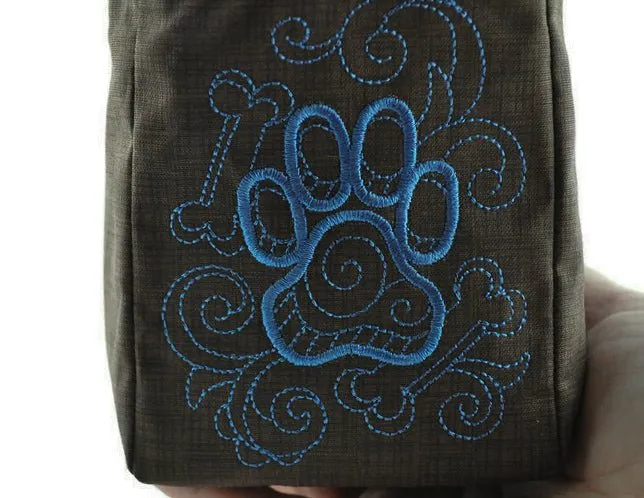 Dog Print Dice Bag