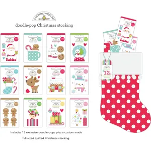 Doodlebug - Gingerbread Kisses Collection - Doodle Pops / Lmited Edition Christmas Stocking - 7594