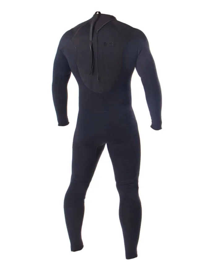 Double Black 3/2 Back Zip Steamer
