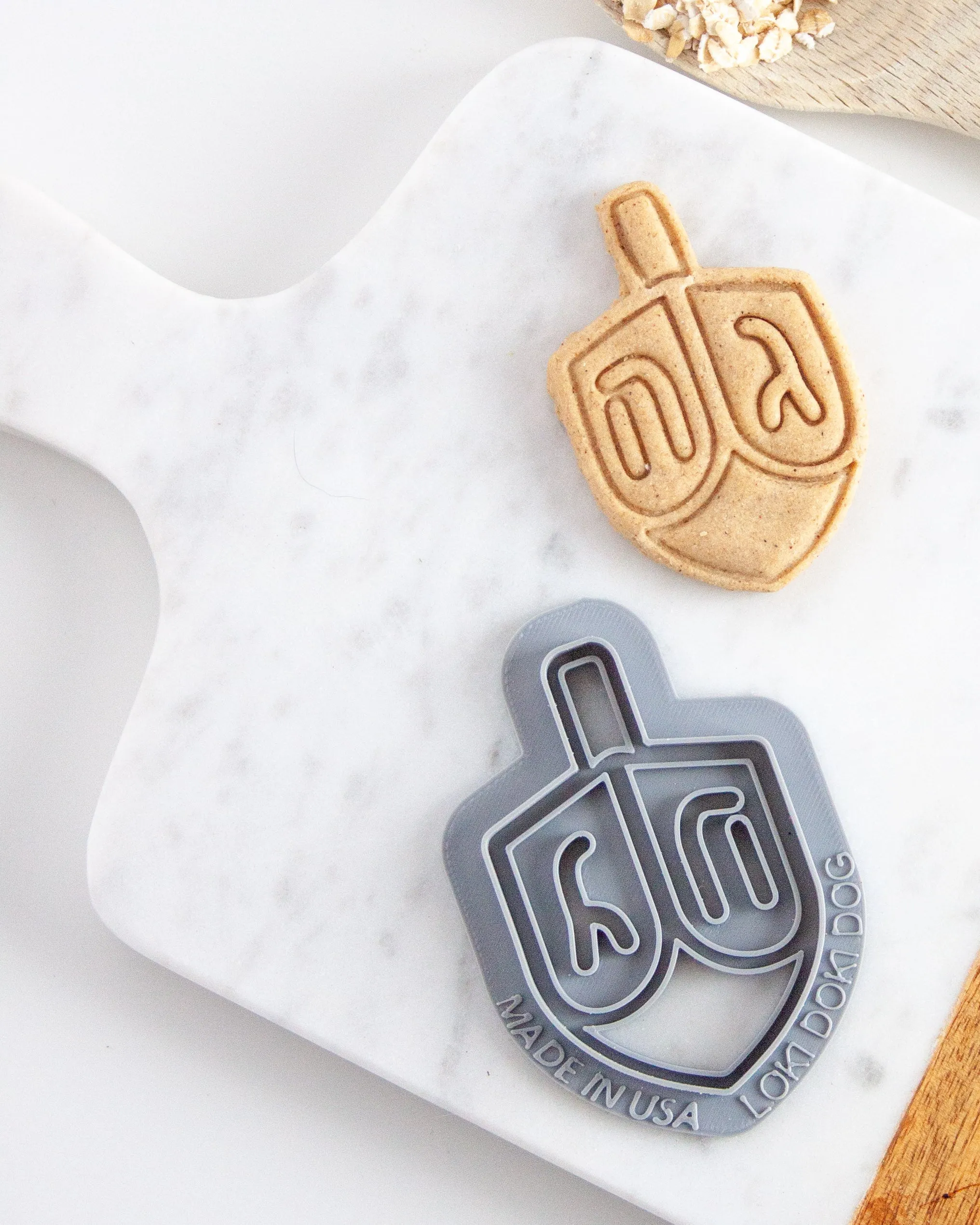 Dreidel Cookie Cutter -  Hanukkah Dog Cookie Cutter