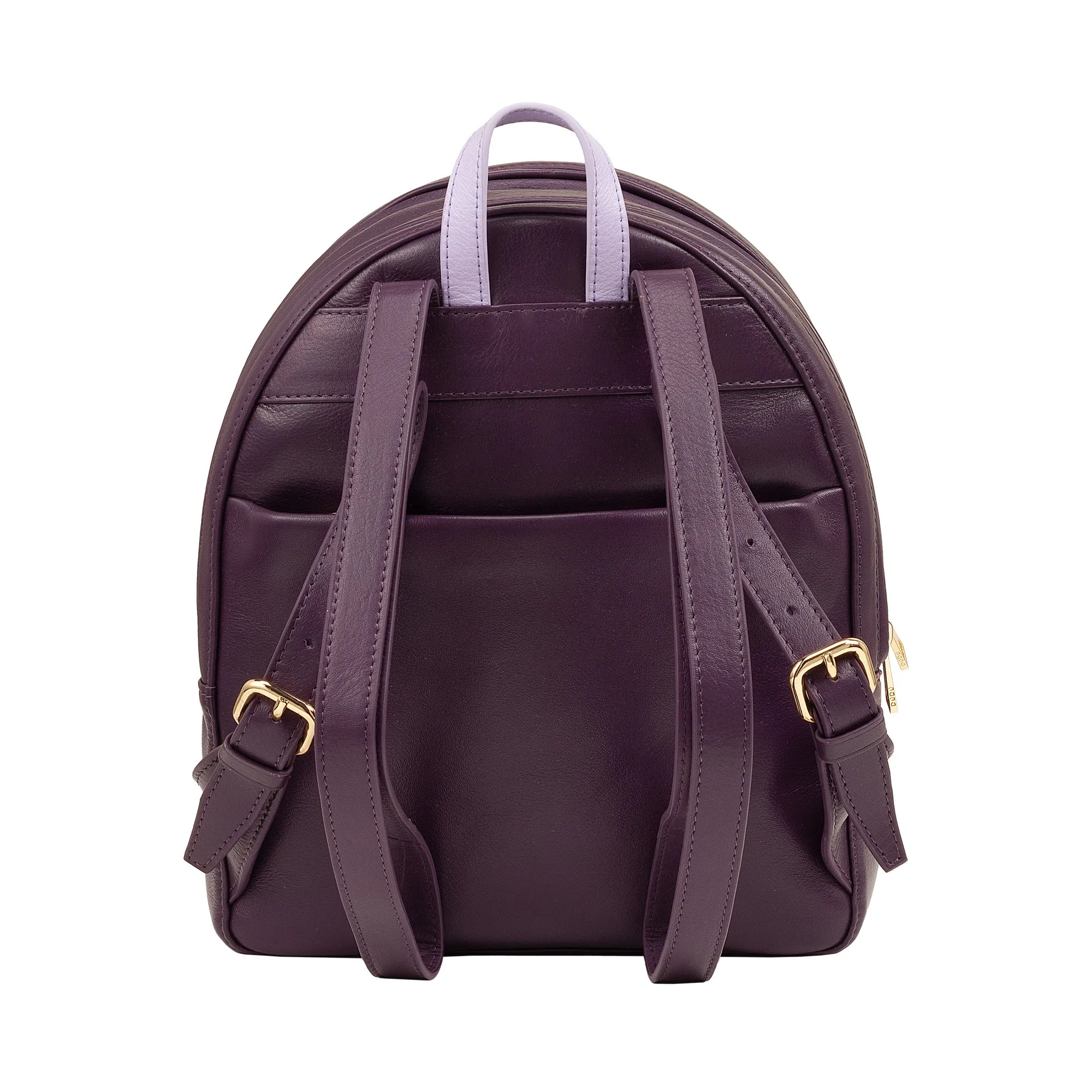 DuDu Backpack Summer Coloring Woman In Soft Leather Multicolor backpack with double zip zipper