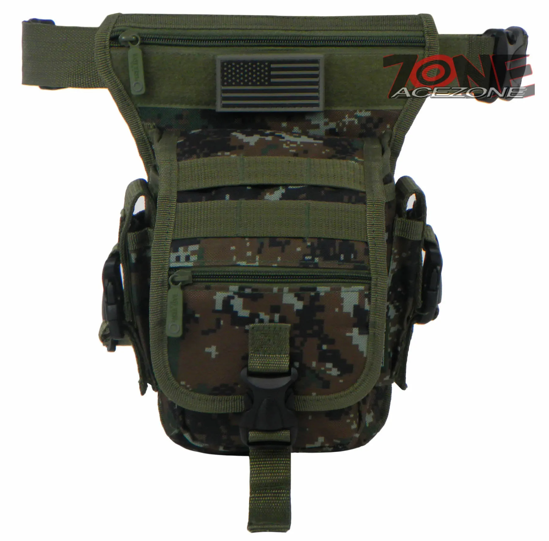 East West USA Tactical Thigh Pack Waist Belt Drop Leg Bag RTC519 GREEN ACU