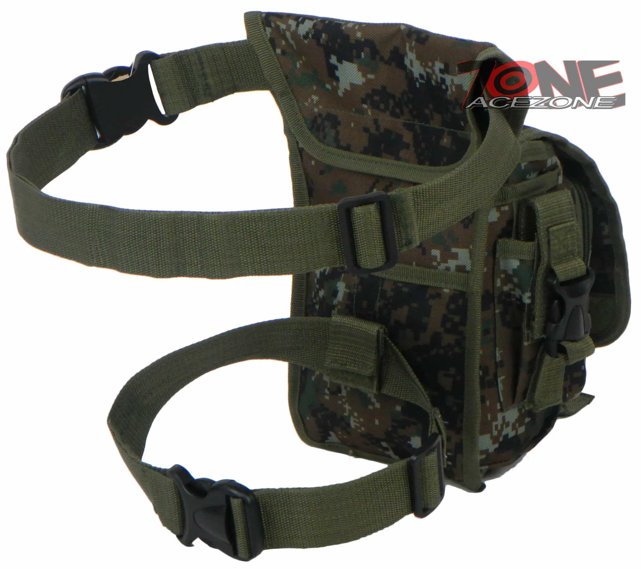 East West USA Tactical Thigh Pack Waist Belt Drop Leg Bag RTC519 GREEN ACU