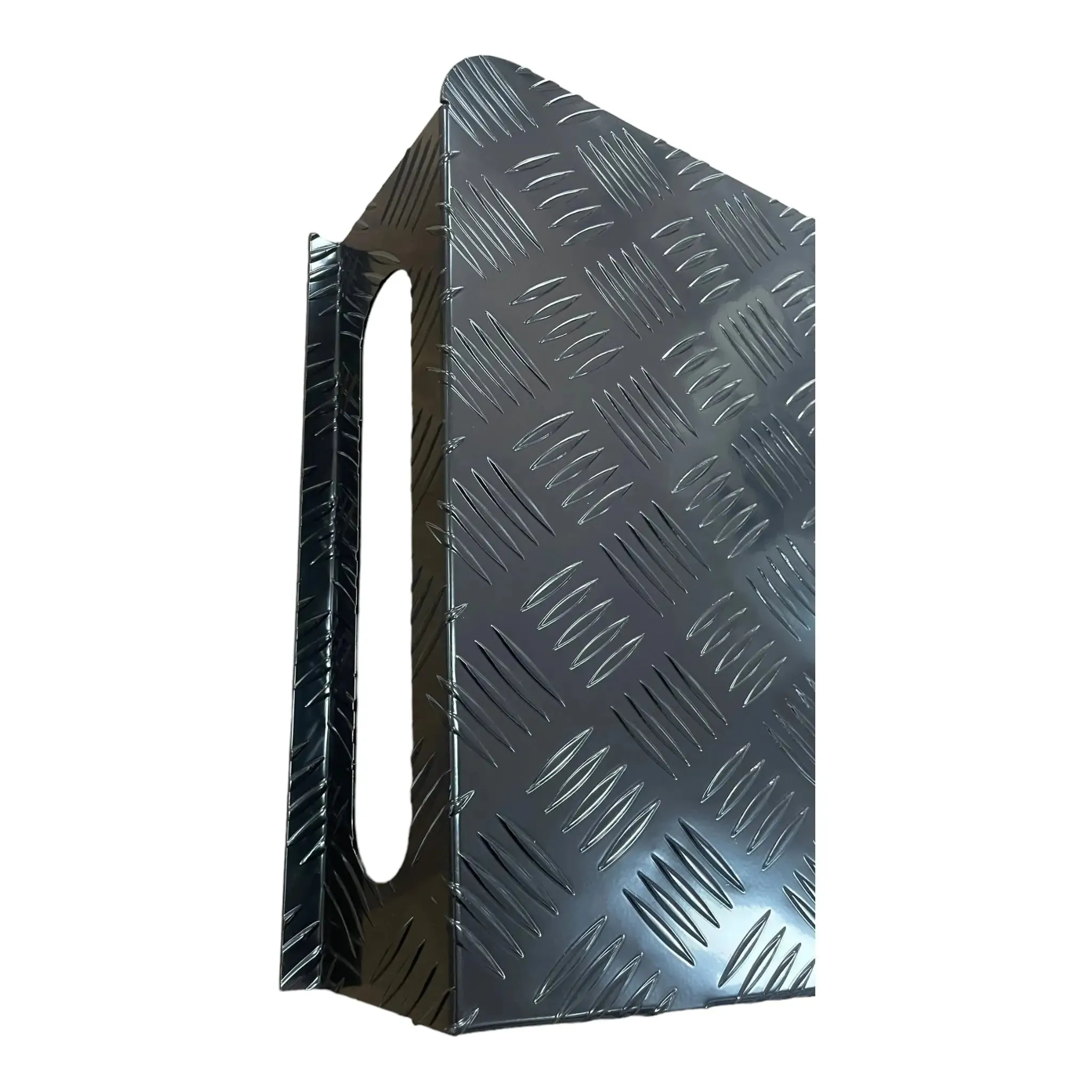 ECP Diesel Heater Tank Cover Black Alloy Checker Plate