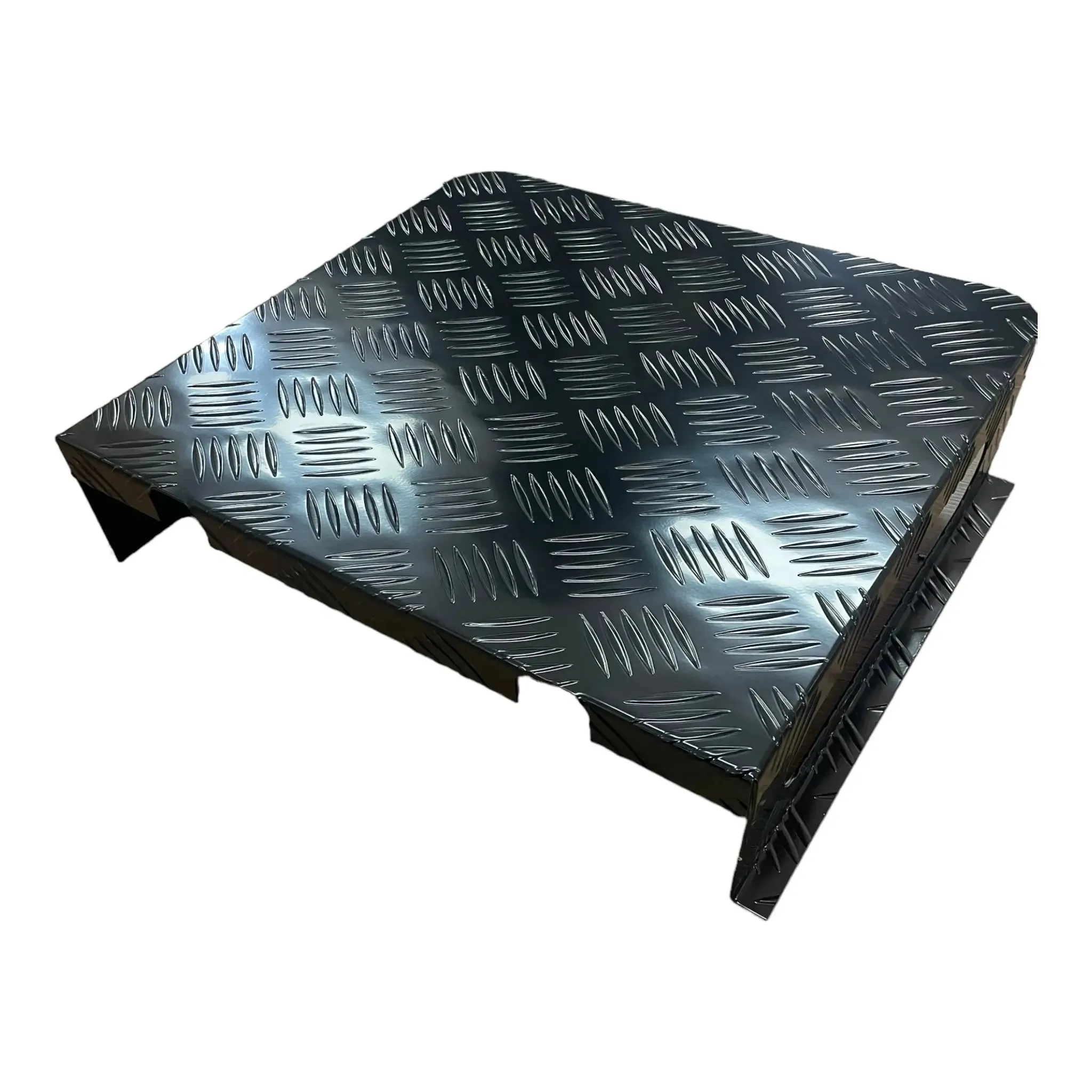 ECP Diesel Heater Tank Cover Black Alloy Checker Plate
