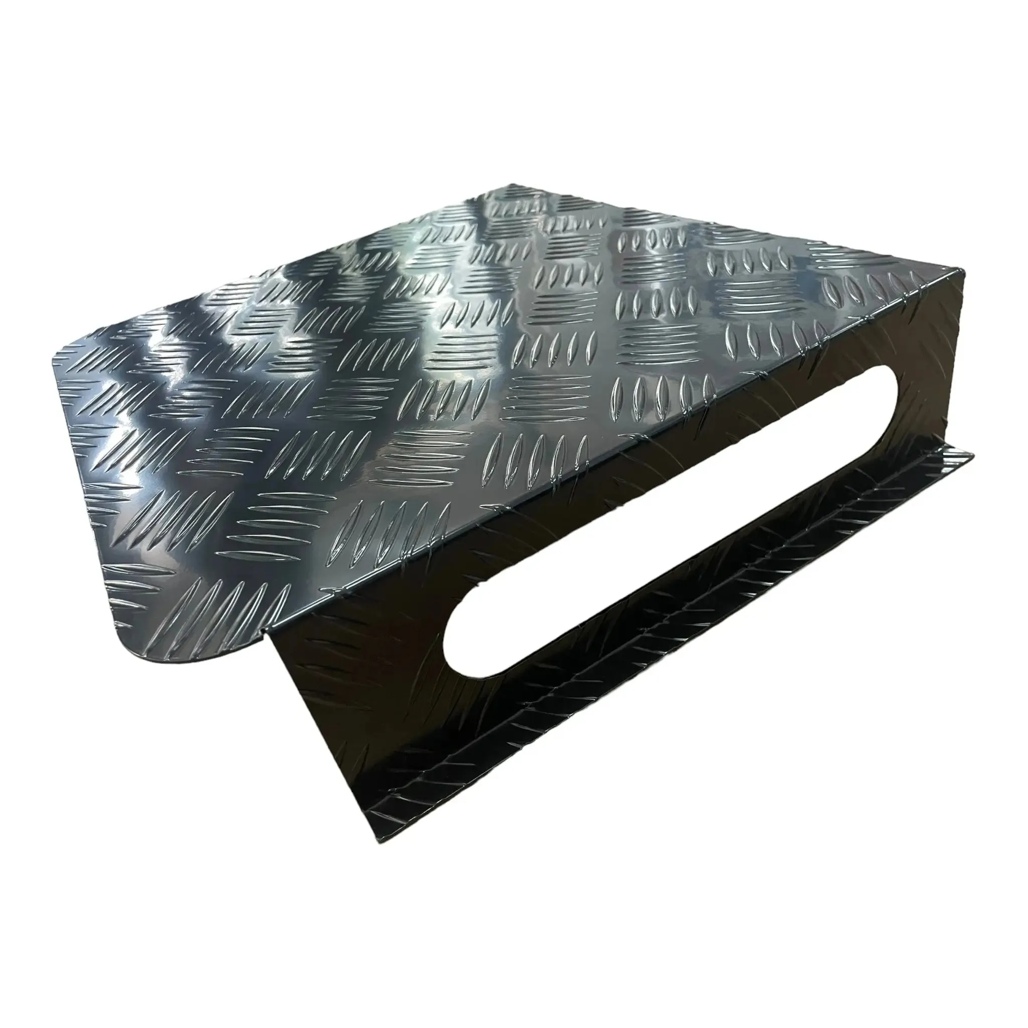 ECP Diesel Heater Tank Cover Black Alloy Checker Plate
