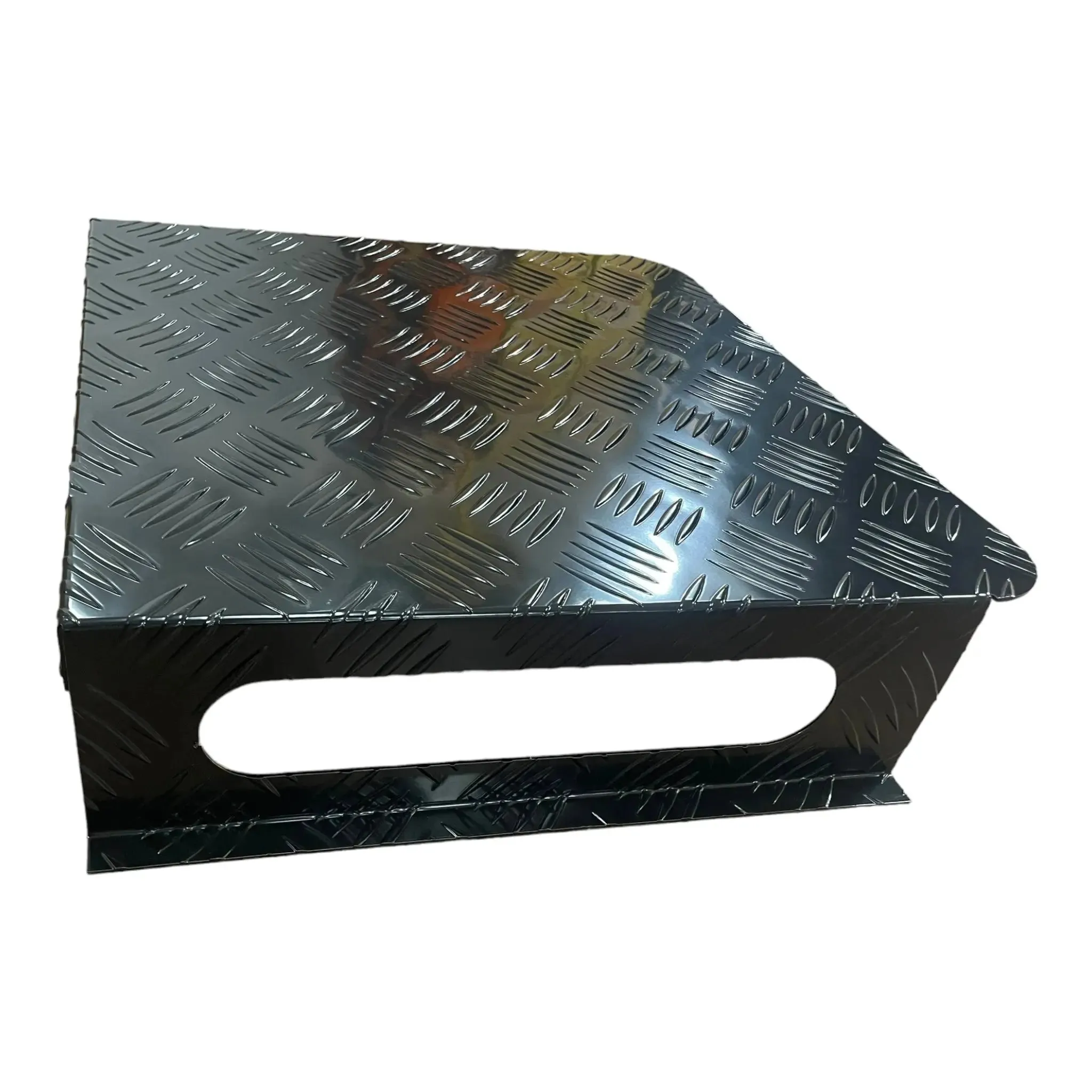 ECP Diesel Heater Tank Cover Black Alloy Checker Plate