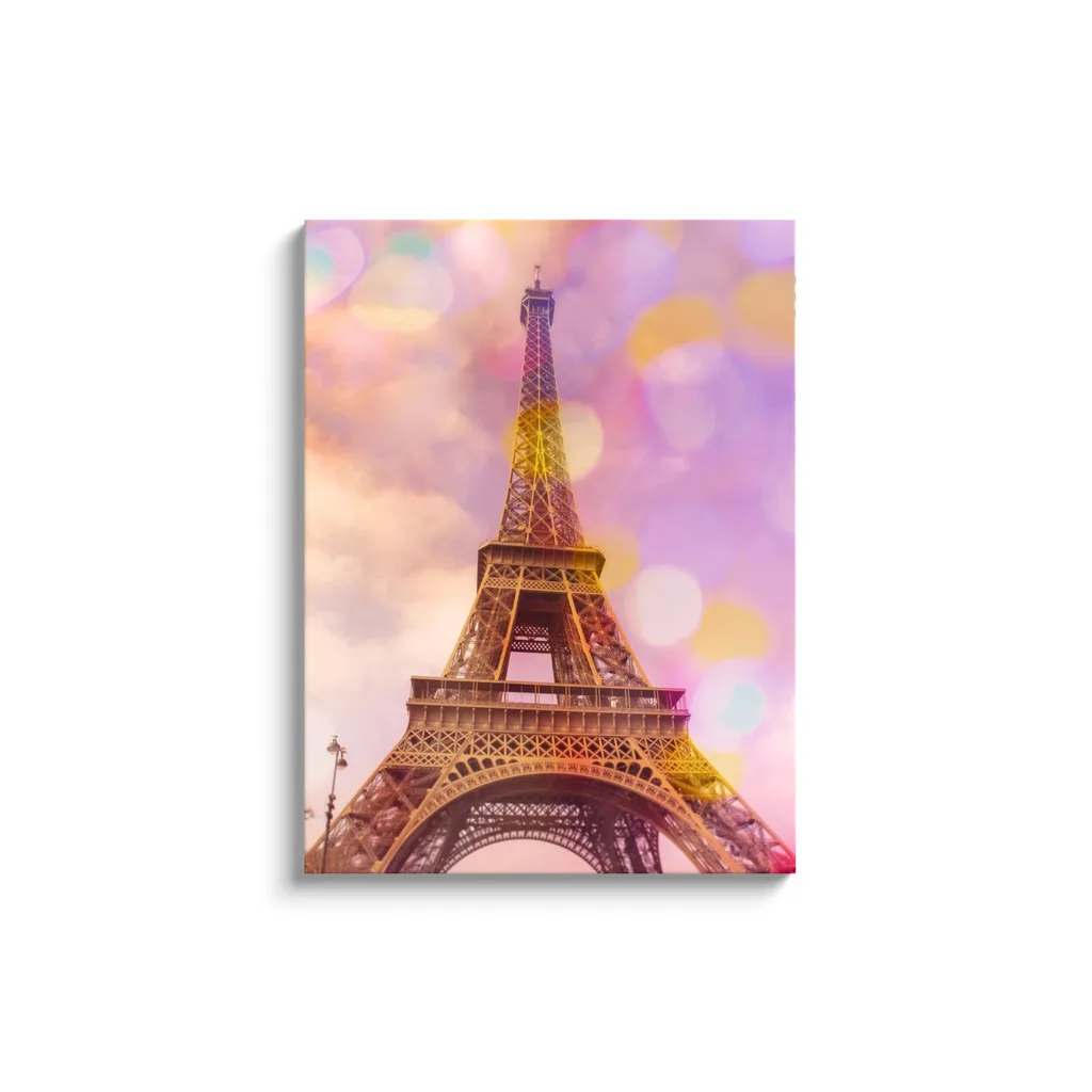 Eiffel Tower Sunset Canvas Reproduction