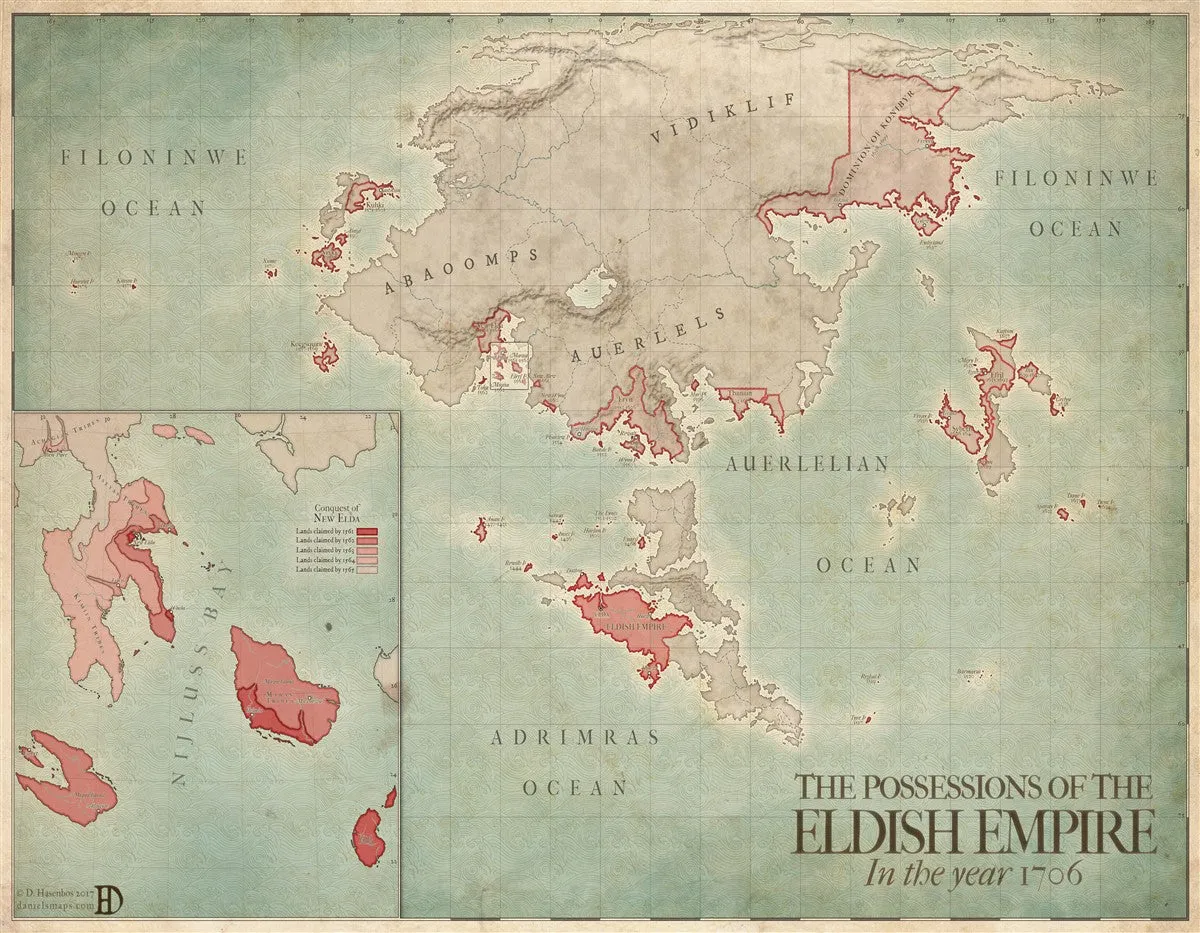Elda Fantasy Map