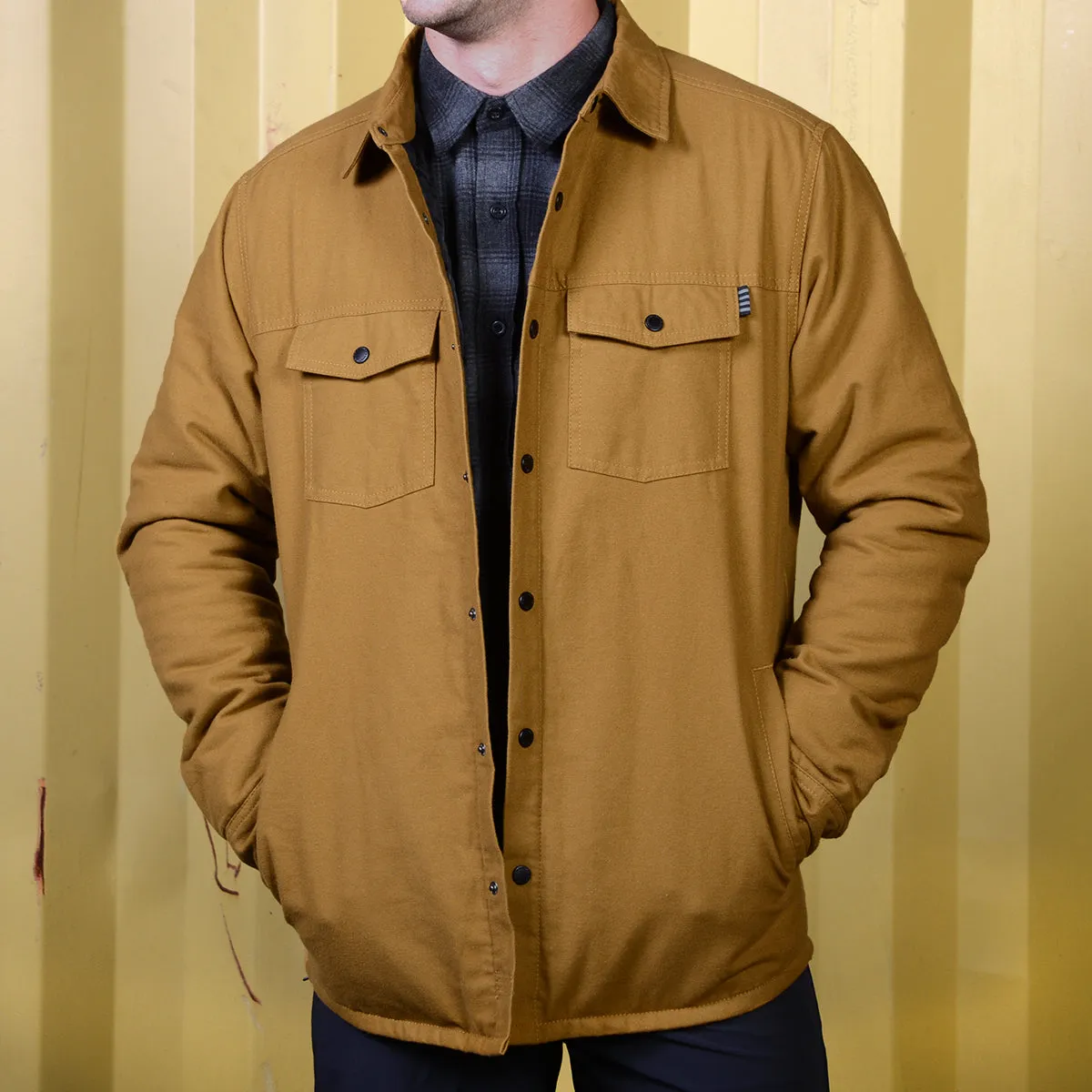 Elysian Quilted Flannel - Tobacco