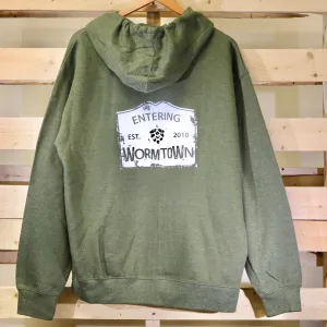 Entering Wormtown Army Zip-up