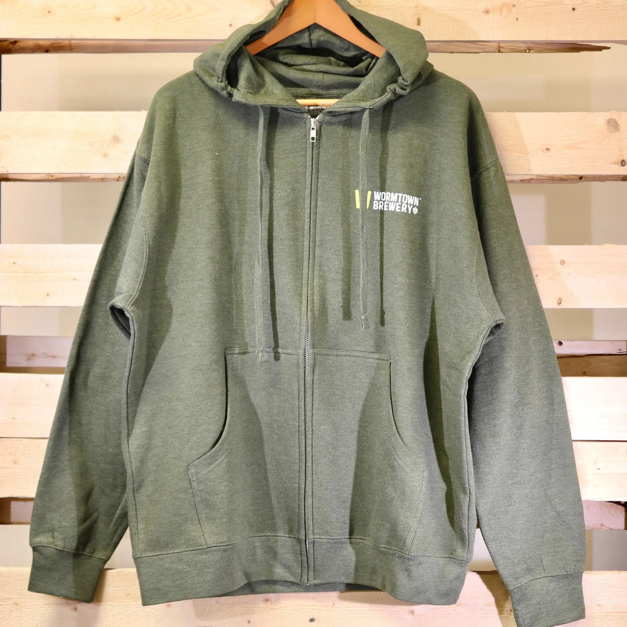 Entering Wormtown Army Zip-up