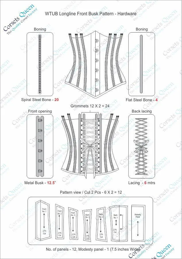 Evelyn Longline Waist Training Corset