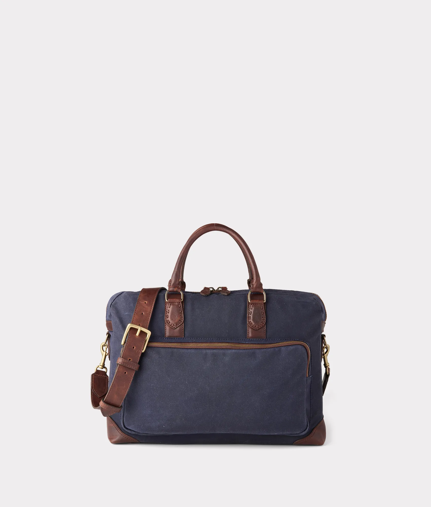 Everyday Waxed Canvas Briefcase :: Navy