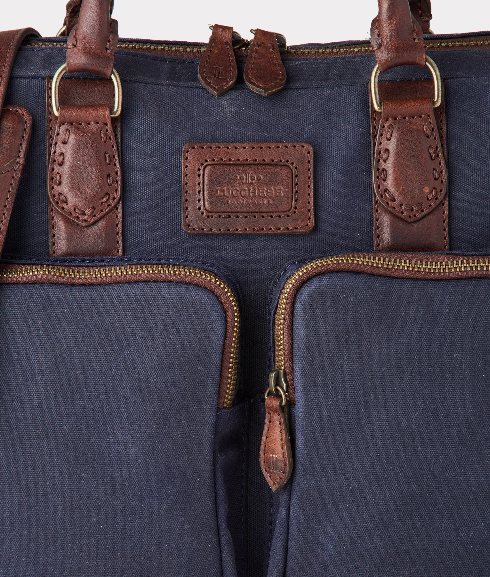 Everyday Waxed Canvas Briefcase :: Navy