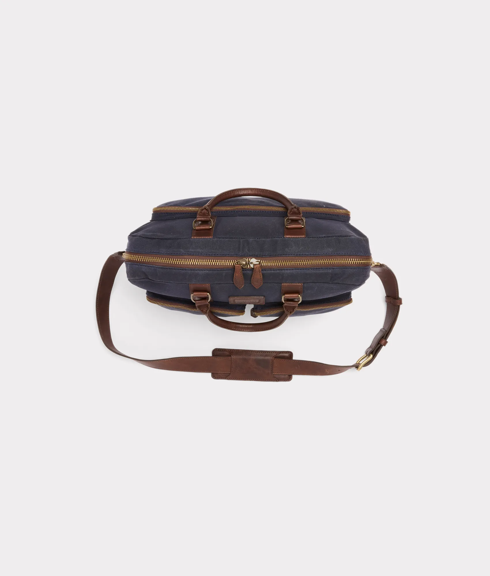 Everyday Waxed Canvas Briefcase :: Navy