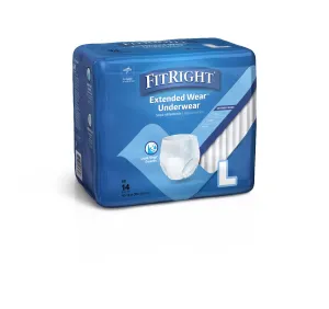 Extended Wear Adult Underwear, Large, 40"-56" (bag of 14)