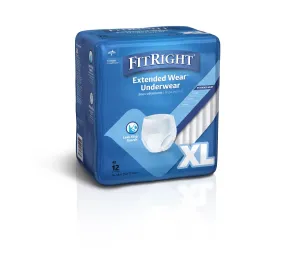 Extended Wear Adult Underwear, X-Large, 56"-68" (bag of 12)