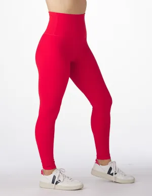 Extra High Waist Power Legging: Cherry