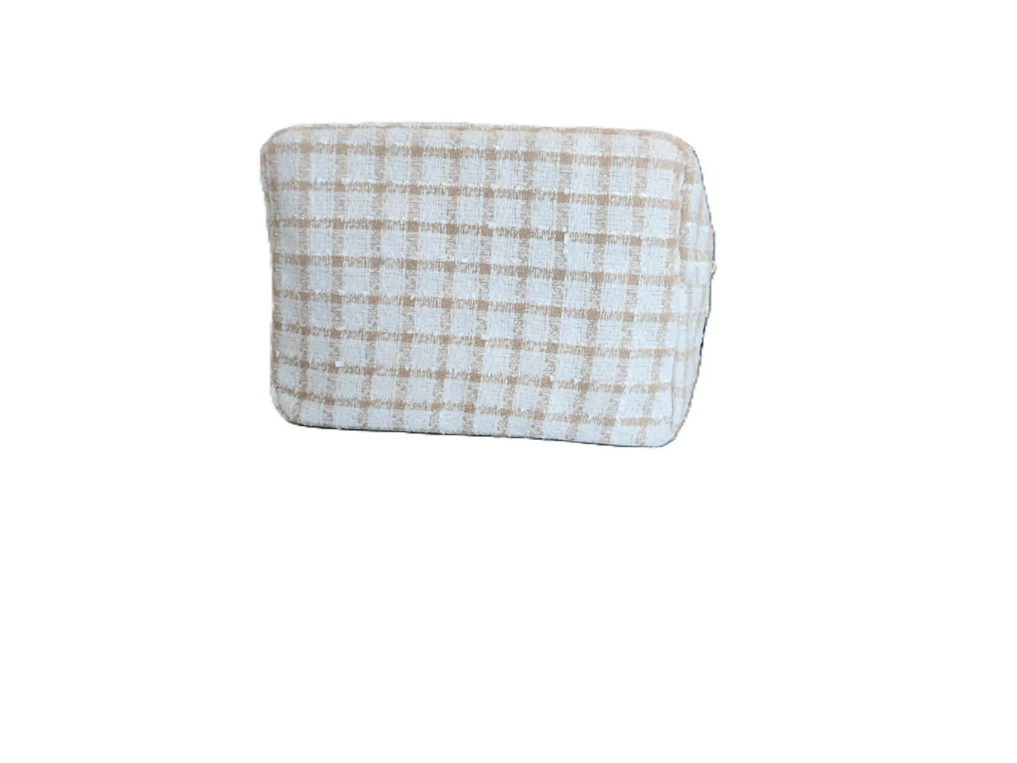 Extra Large Tweed Cosmetic Bag