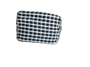 Extra Large Tweed Cosmetic Bag