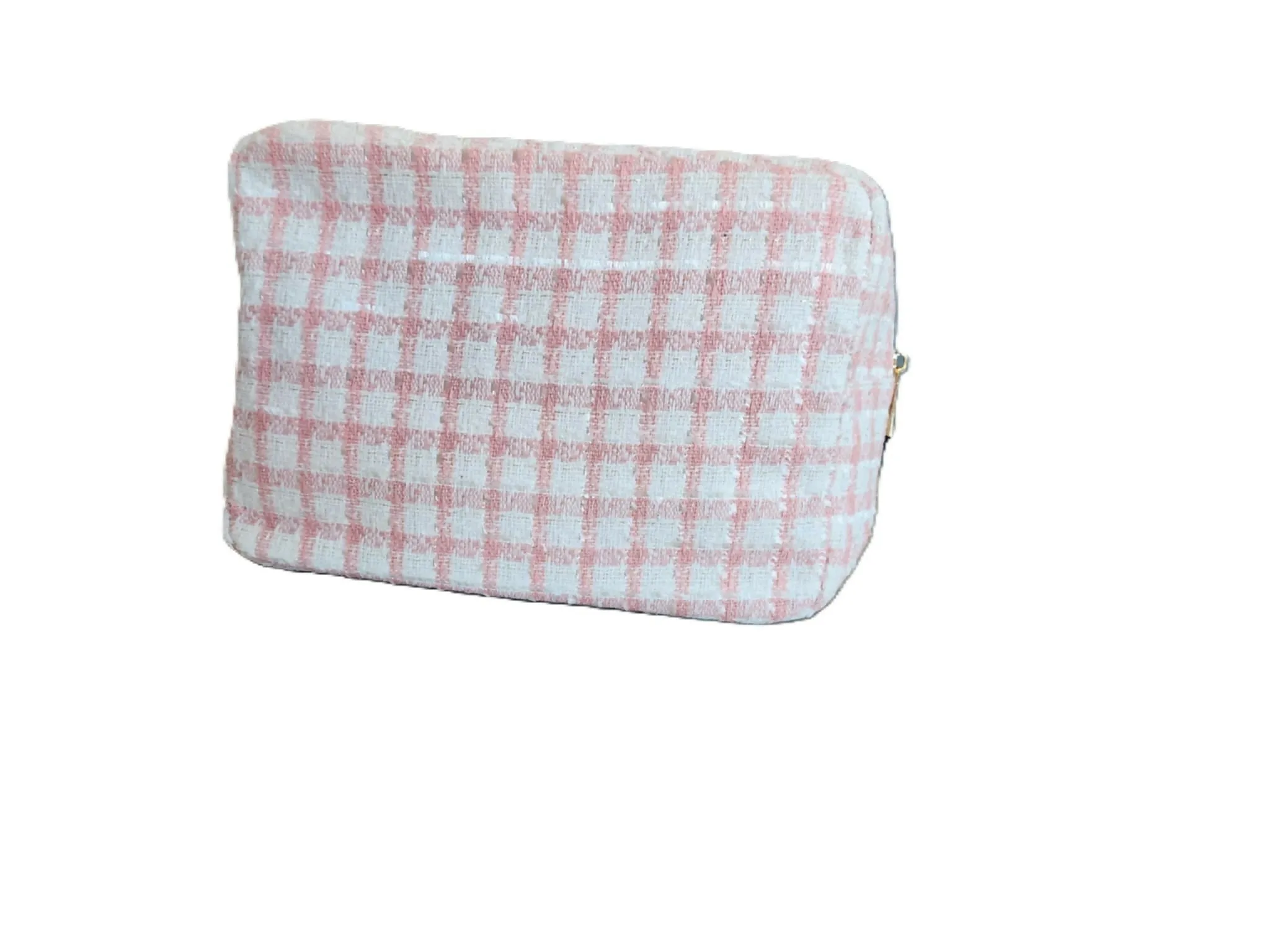 Extra Large Tweed Cosmetic Bag