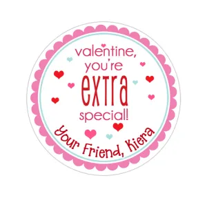 Extra Special Personalized Valentines Day Sticker