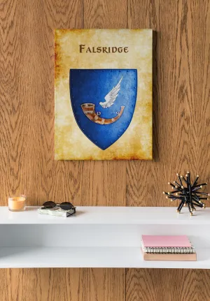 Falsridge Heraldry of Greyhawk Anna Meyer Cartography Canvas Art Print