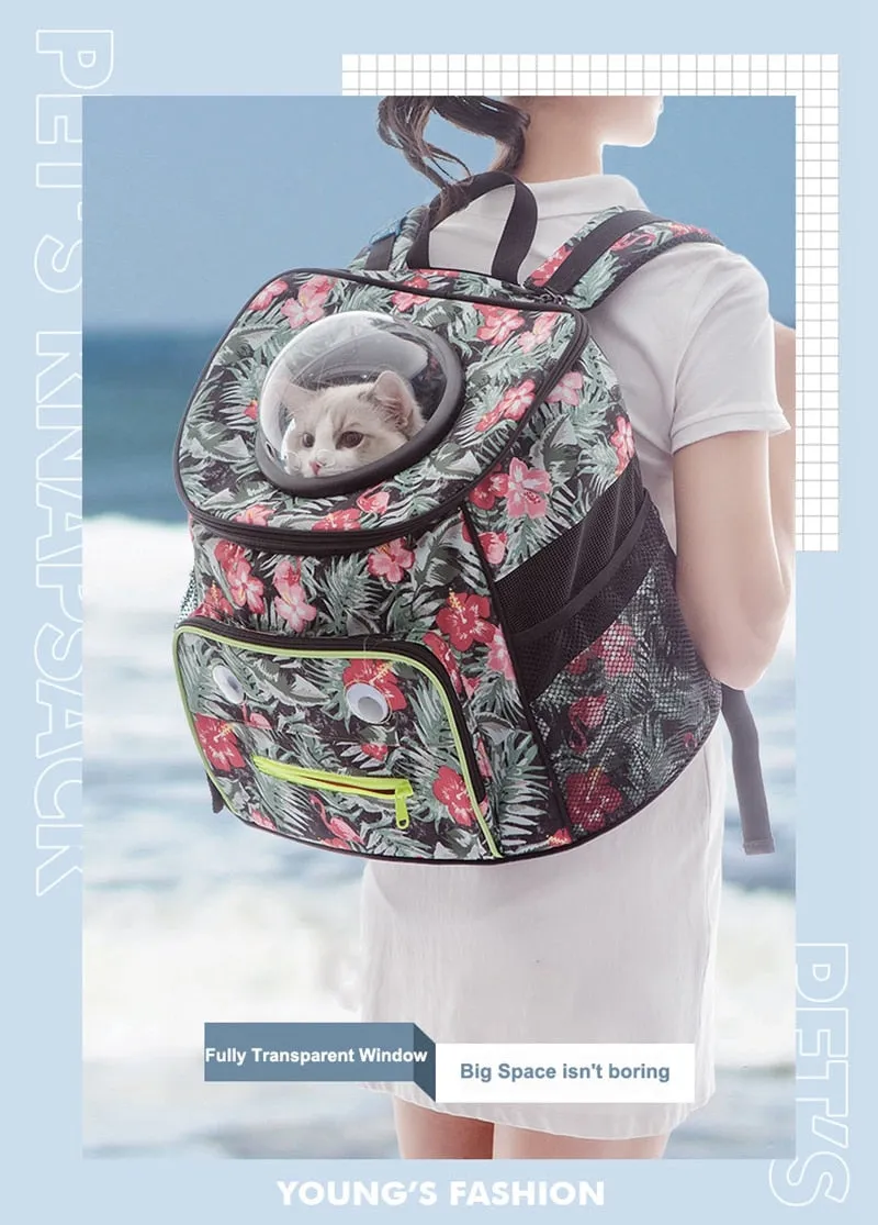 Fashion Space Capsule Pet Backpack