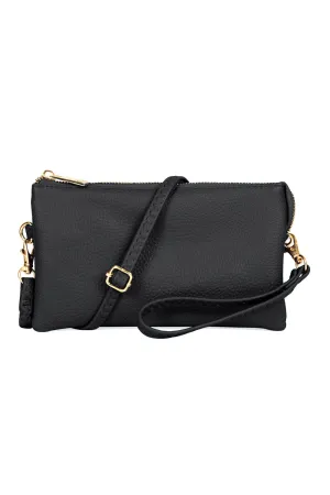 FAUX CROSSBODY WRISTLET BAG