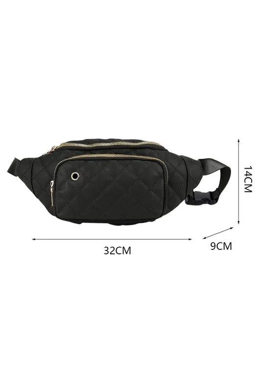 Fergie Diamond Pattern Belt Bag