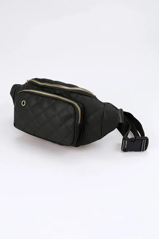 Fergie Diamond Pattern Belt Bag