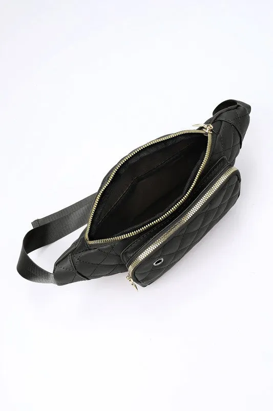 Fergie Diamond Pattern Belt Bag