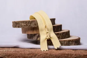 Fermeture Eclair Spirale Jaune clair- Non Séparable Z51 602