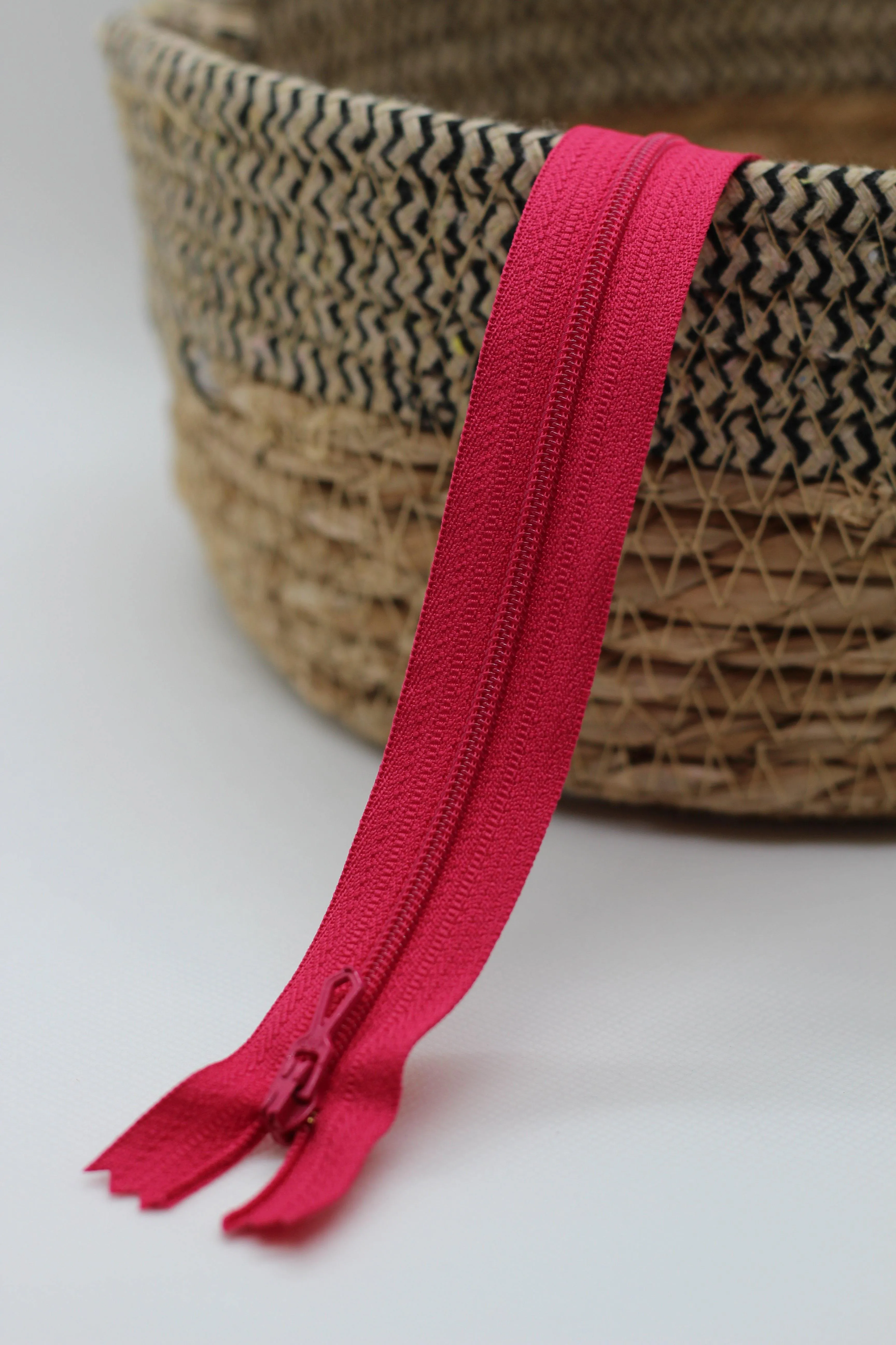 Fermeture Eclair Spirale Rose fuschia- Non Séparable Z51 845
