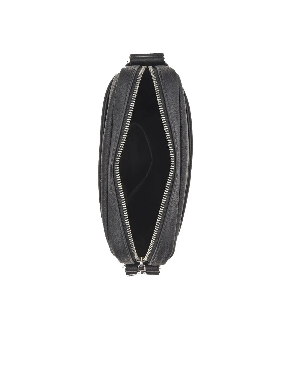 Fidenza Top Zip Crossbody Flat - Black