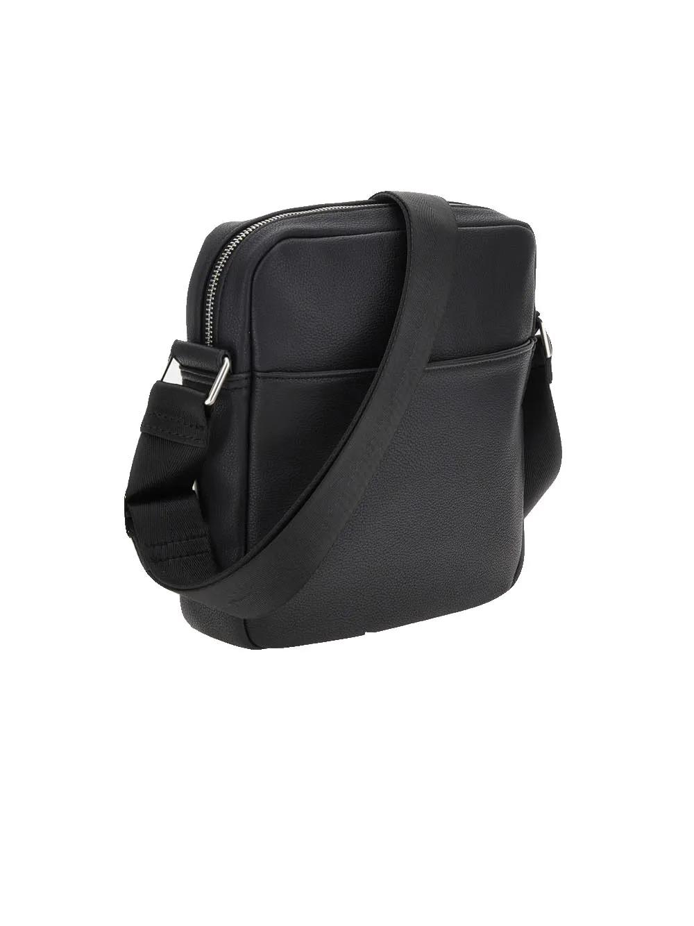 Fidenza Top Zip Crossbody Flat - Black