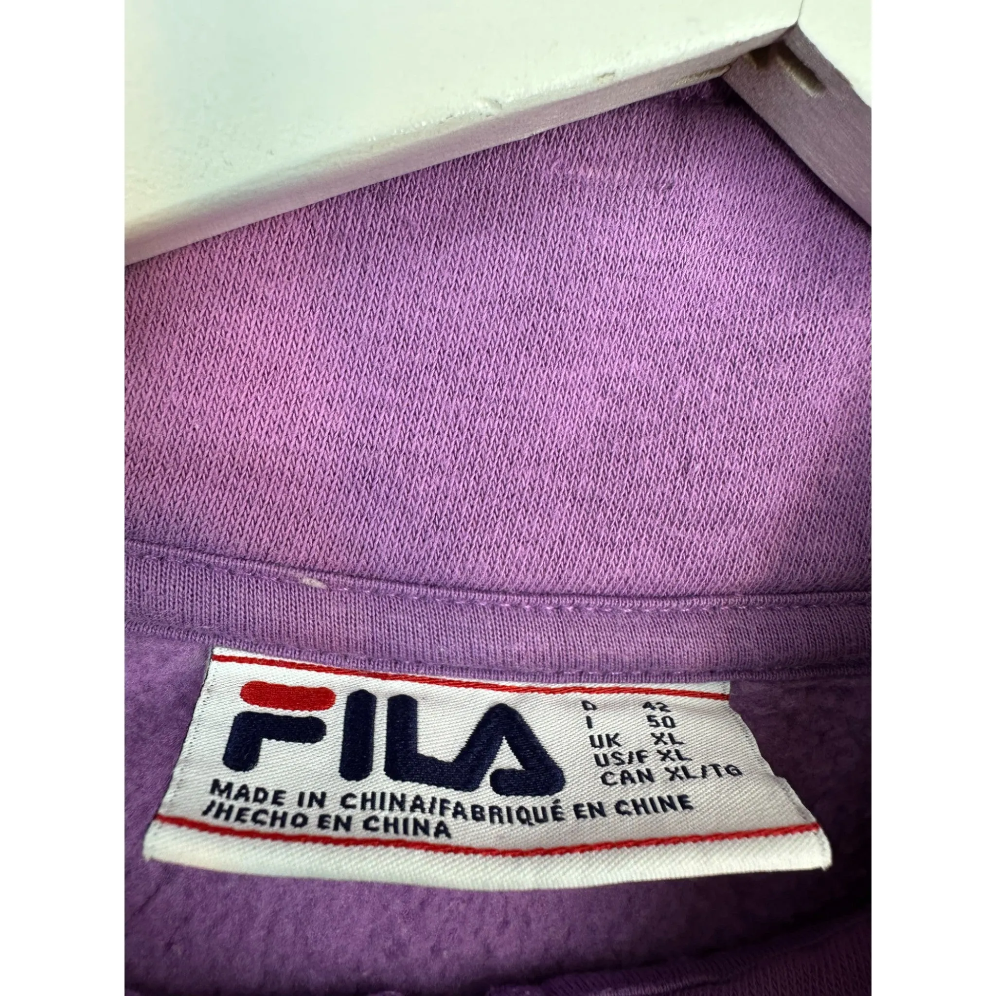 FILA “COLLEGE” QUARTER ZIP - (XL)