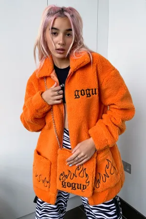 Flame Fuzzy Jacket & Bag Set