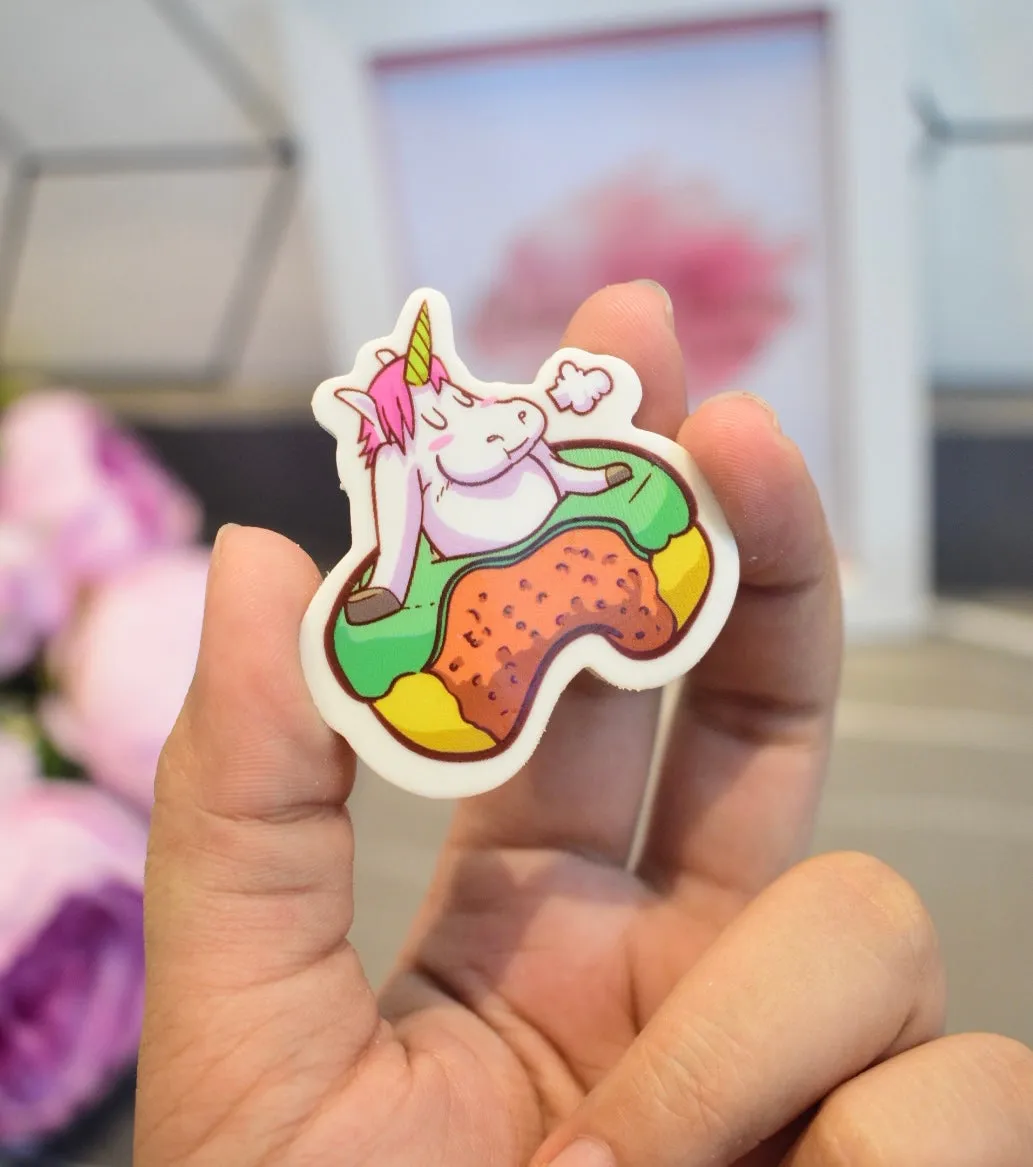 Flat Unicorn Eraser