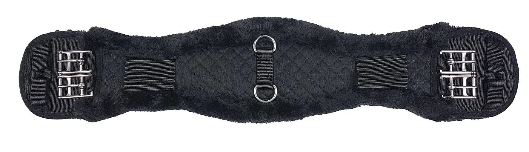 Fleece Lonsdale Girth Black with Black